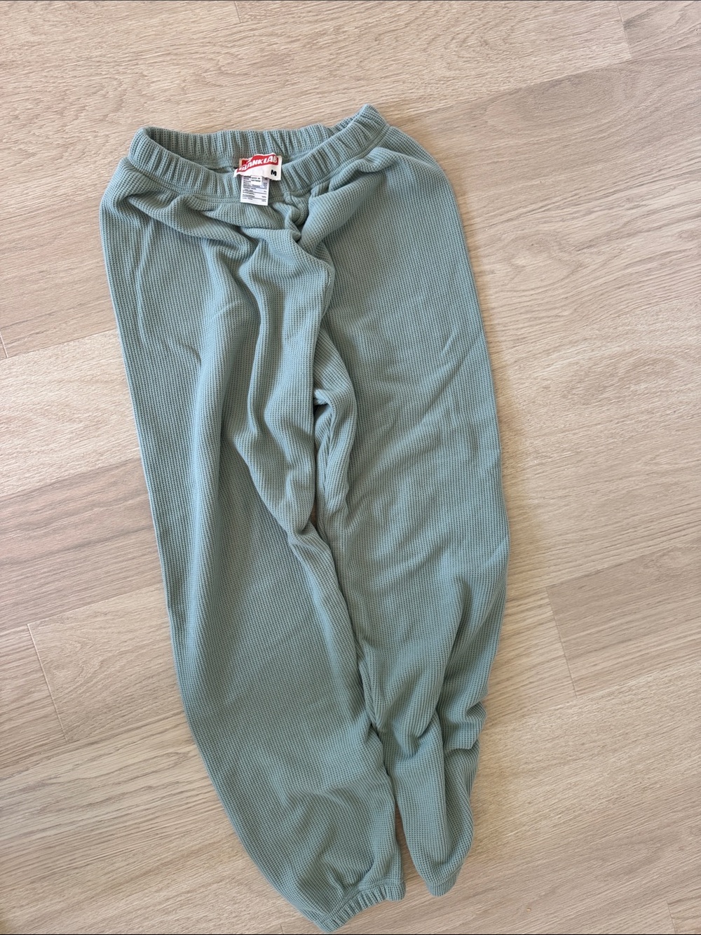 The Blank Lab Ribbed Lounge Pants in Sage